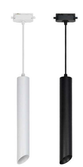 Светильник св/д трековый подвесной 18W 1500Лм 4000K белый скошенный край Uniel