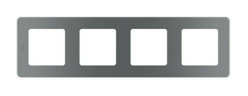 INSPIRIA Рамка 4 поста дымчатый Legrand