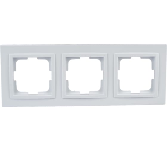 Despina Рамка универсальная 3 мест . Белый IP20 Mono