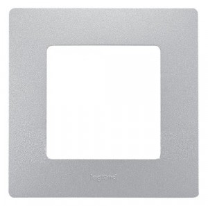 Etika Рамка горизонт/вертик 1-м . алюминий IP20 Legrand
