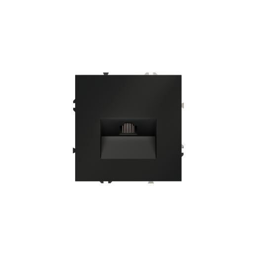 Розетка компьютерная встраиваемая Voltum S70 RJ45 КАТ.6, (черный матовый)