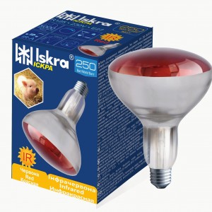Лампа ИКЗК R125 250Вт Е27 Искра