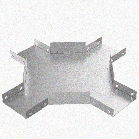 Лоток крестообразный замковый перфорированный КМЗ 200х50 УТ1,5, оцинкованный лист, S1,5