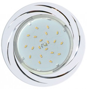 Св-к GX53 H4 DL5386  Вихрь белый/алюм. 20x110 Ecola