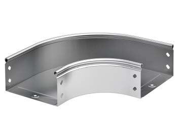 Угол CPO 90 горизонт. 90° 100х80, RAL7035 DKC