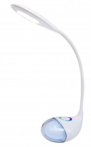 Св-к настол св/д 8W(490lm) 5000К+RGB подсв. белый GLTL-037 General