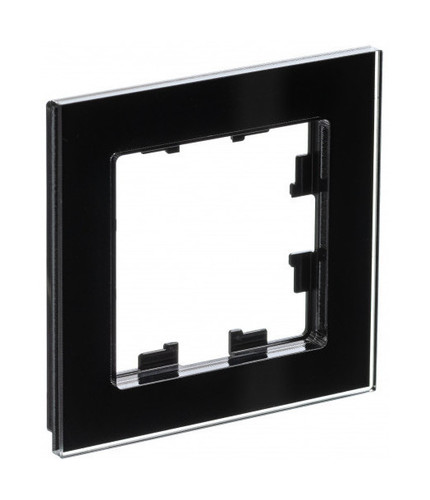 ATLASDESIGN NATURE Рамка горизонт/вертик 1 пост . стекло/черный IP20 Schneider Electric