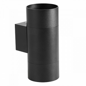 Светильник уличный садовый/фасадный 2xMR16, GU10, круглый черный IP20 General 