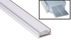 Профиль PAL1808 влагозащищенный (2м) с матовым рассеивателем IP65 Jazzway