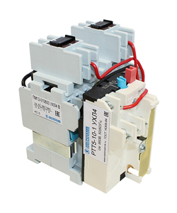 Пускатель электромагнитный ПМ12-010600 УХЛ4 В, 380В/50Гц, 4з+2р, 10А, реверсивный, с реле РТТ5-10-1 7,0-10,0А Электротехник