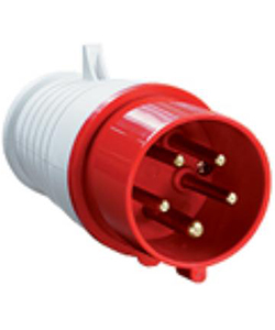 Вилка 025, переносная, 3Р+PE+N, 32А, 380В, IP44 Электротехник