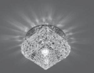 Св-к встр. G9 Кристалл 80(55)x70 Кристалл/Хром Gauss