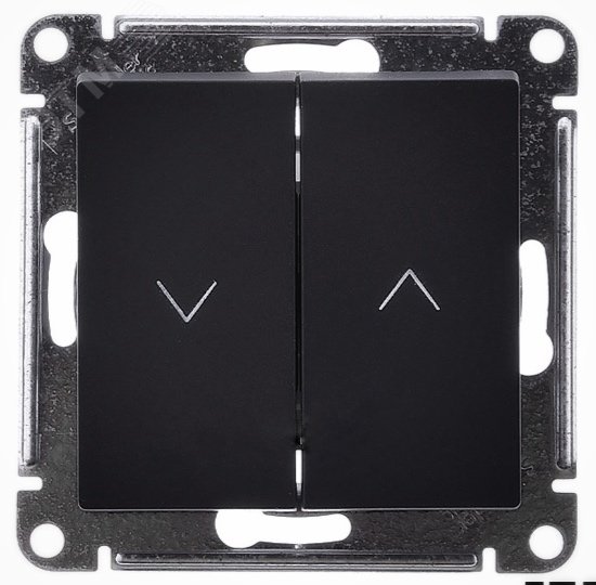 ATLASDESIGN Механизм выключателя 2-клавишный для жалюзи 10А, базальт Schneider Electric