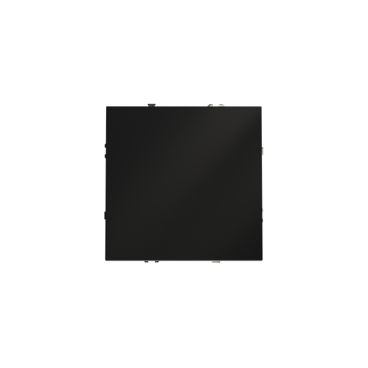 Перекрестный переключатель встраиваемый Voltum S70 одноклавишный 10А, (черный матовый)