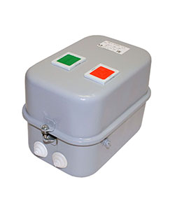 Пускатель электромагнитный ПМ12-025260 У3 В, 380В/50Гц, 1з, 25А, нереверсивный, с реле РТТ-131 21,3-25,0А, в корпусе IP40, с кнопками ПУСК+СТОП+R