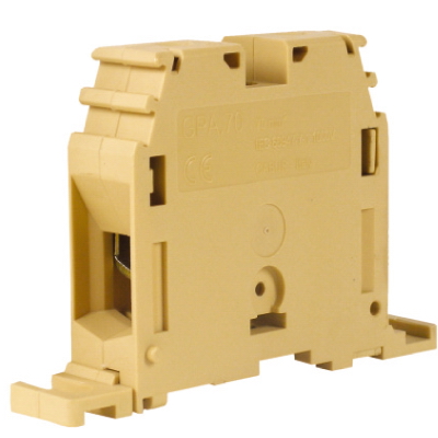 GPA.70/FIX, силовой зажим кабель/кабель бежевый 70 кв.мм/ крепление на плату DKC