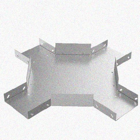 Лоток крестообразный замковый перфорированный КМЗ 200х80 УХЛ1, оцинкованный лист, S1,0