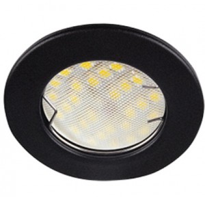 Св-к MR16 GU5.3 DL90 плоский черный матовый 30x80 Light Ecola