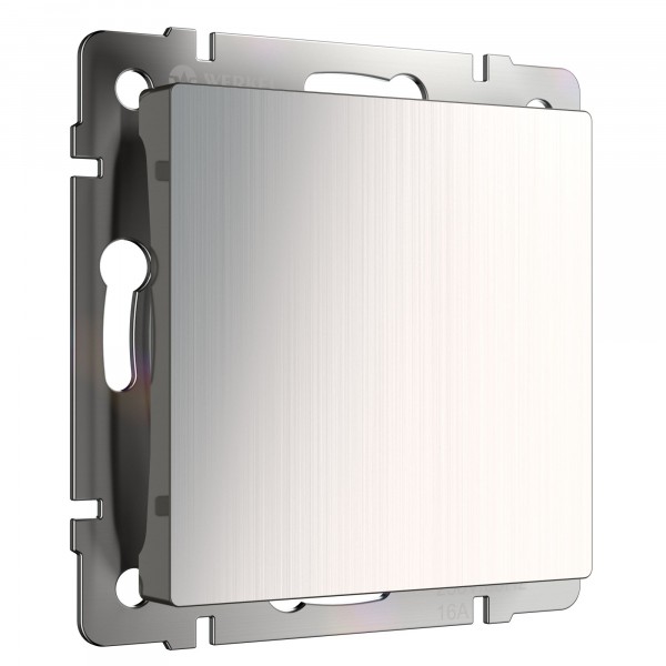 СНЯТ Встраиваемые механизмы Заглушка СУ 1 мест . глянцевый никель IP20 Werkel