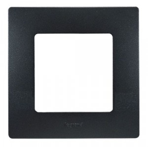 Etika Рамка горизонт/вертик 1-м . антрацит IP20 Legrand