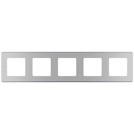 INSPIRIA Рамка горизонт/вертик 5 мест . алюминий IP20 Legrand