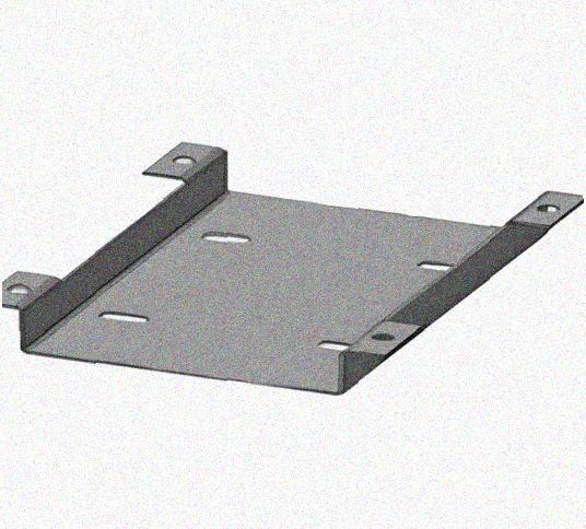 Соединитель нижний У1102 100х50х1,5 УТ1,5 с метизами, оцинкованный лист, S1,5