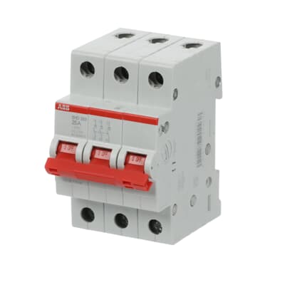 Рубильник 3пол. SHD203/25 рычаг крас. ABB