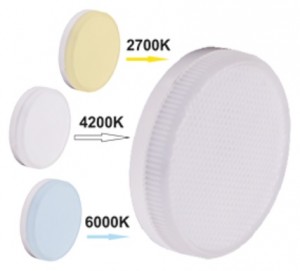 Лампа св/д таблетка 7Вт GX53 2700/4200/6000К с изменяемой цв.темп ECOLA