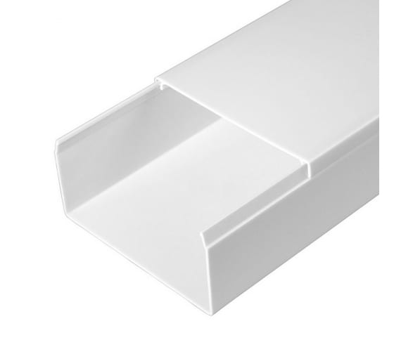 Кабель-канал белый 2-й замок в п/э 80х40 мм (30м/уп) Промрукав