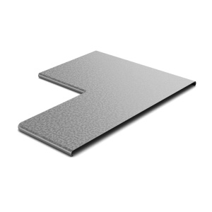 Крышка к переходу прямому правому 150х100, толщ. 0,7 мм, Сендзимир цинк Ostec