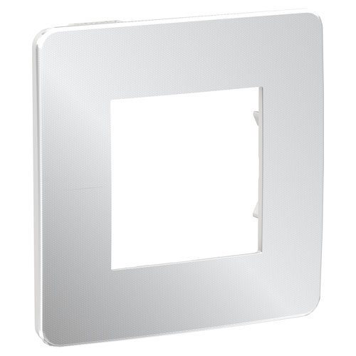 Unica Studio Рамка универсальная 1 пост . хром/белый IP21 Schneider Electric