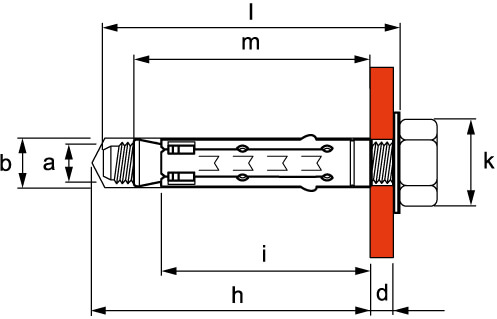 Стандартный анкер М8 DKC