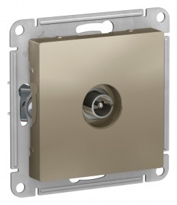 ATLASDESIGN Механизм розетки TV СП 1-м . шампань Schneider