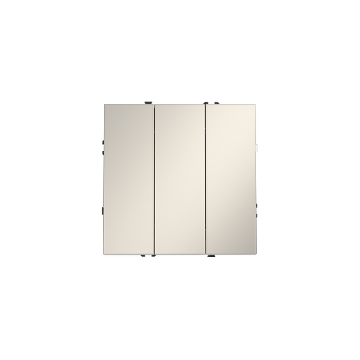 Выключатель встраиваемый Voltum S70 трехклавишный 10А, (кашемир)