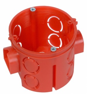 Коробка установочная углубленная 80-0510С безгалогенная (HF) 68х62 с саморезами (140шт/кор) Промрукав