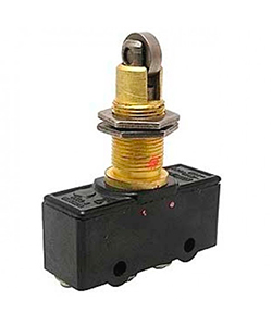 Микровыключатель МП 2105 У3 исп.03, толкатель с поперечным расположением ролика, базовый, гайки Электротехник