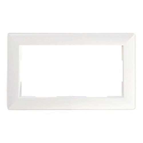 Рамка 2-местная (без перемычки), пластик, серия Катрин, PFR00-7012-01, белый STEKKER