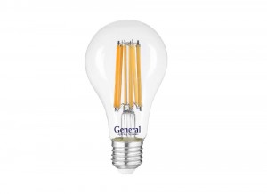 Лампа светодиодная филамент A65S 25Вт E27 6500K (нитевидная) прозр. General