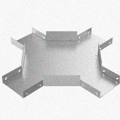 Лоток крестообразный замковый перфорированный КМЗ 300х80 УХЛ1, оцинкованный лист, S1,0