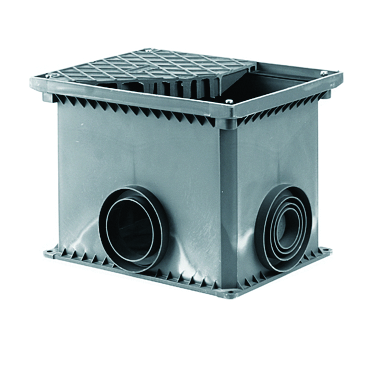 Смотровой переходной колодец без дна для двустенных труб, 335х240х255мм DKC