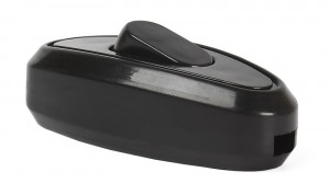 Переключатель бра 6А 250В (АБС-пластик, черный) SmartBuy