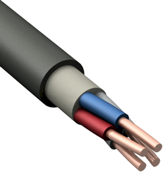 Кабель бронированный КВБШвнг FRLS 4х1,0 круглый 