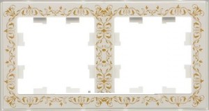 ATLASDESIGN ART Рамка универсальная 2-м Antibacterial белый IP20 Schneider Electric