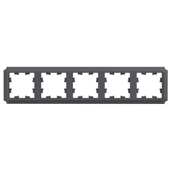 ATLASDESIGN ANTIQUE 5-постовая рамка, универсальная, базальт Systeme Electric