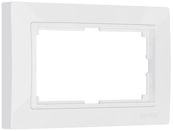 Snabb basic Рамка горизонт/вертик для 2-ой розетки . Белый IP20 Werkel