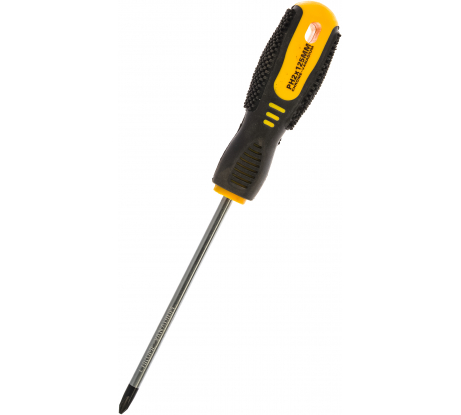 Отвертка шлицевая PH 2 X 125 мм, двухкомпонентная рукоятка REXANT