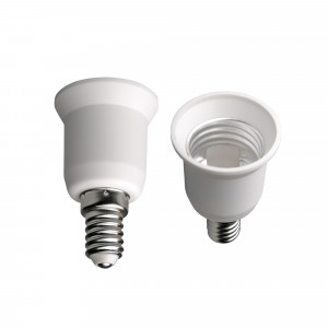 Переходник с цоколя E14 на E27 термопласти LH14-27L Uniel