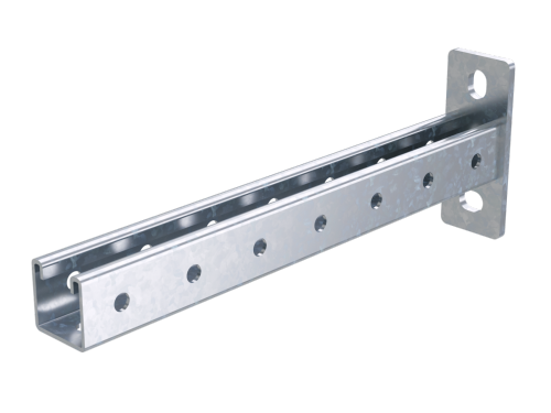 Консоль одиночная, 41х41 мм, осн.450, нержавеющая сталь AISI 304 DKC