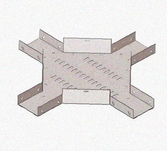 Лоток крестообразный перфорированный КМ 200х50 У3, окрашенный, S1,5