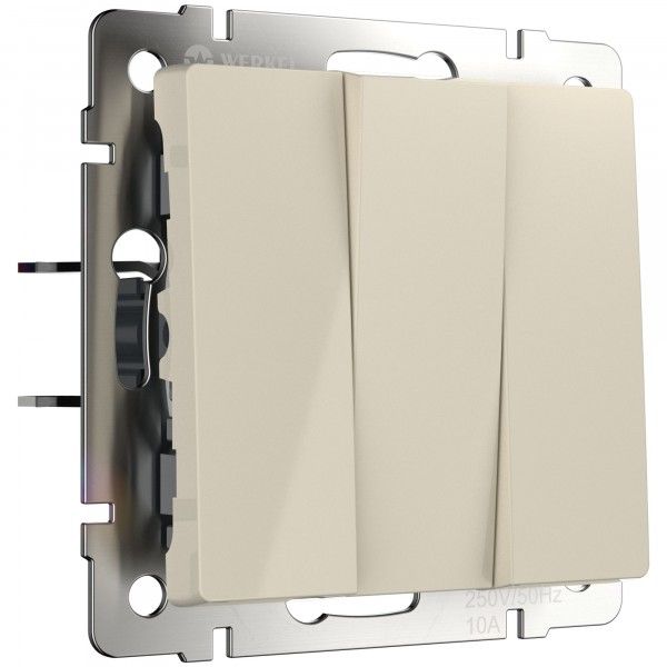 Встраиваемые механизмы Выключатель СУ 3 кл. 10А 00 IP20 Werkel